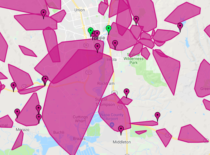 PG&E power shutoff 10/9